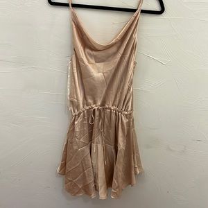 Princess Polly Champagne Dress with Adjustable String Waist